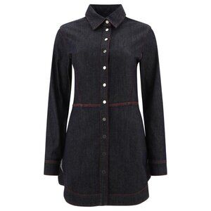 Alaïa Denim Shirt Dress tag size 38 Women